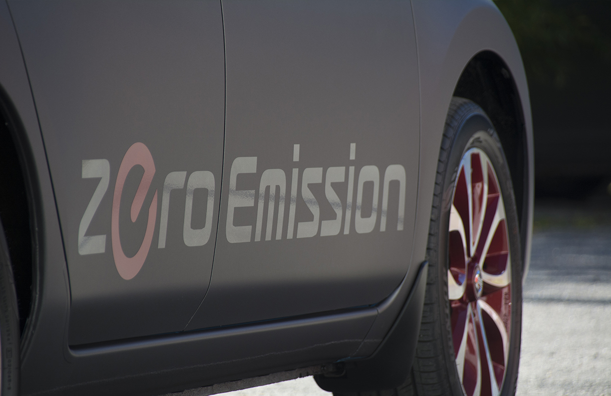Nissan Leaf helfoliering matt blank